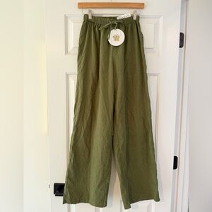 Princess Polly Olive Green Drawstring Pants